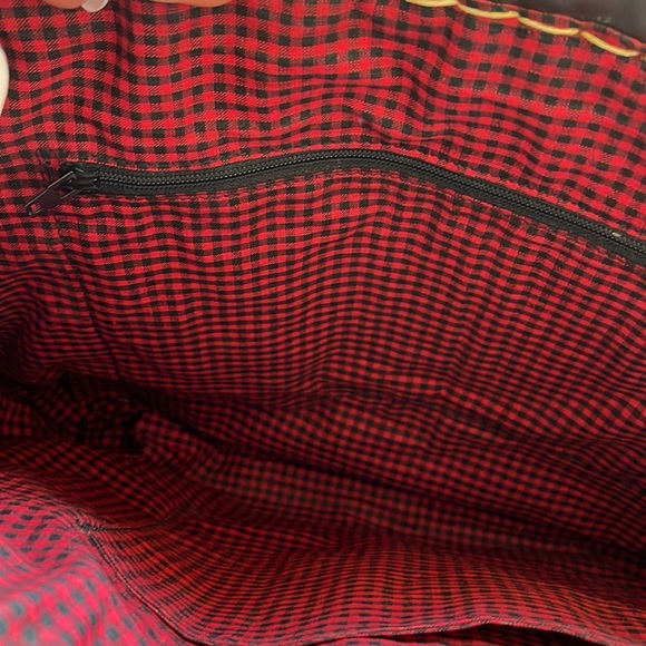 Folk Art Leather Vintage Butcher’s Bag Dated 1895 - Picture 9 of 16